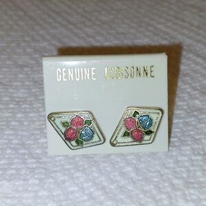 *3/$20* New vintage cloisonne stud earrings